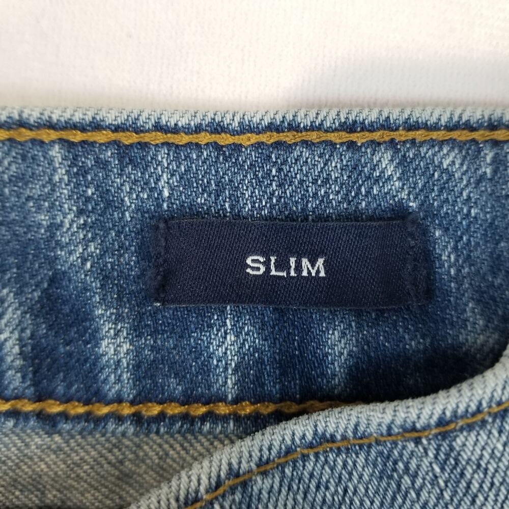 J Crew Jeans Mens 28x30 Blue Slim Flex Medium Wash Denim Stretch Classic Style - Picture 6 of 13
